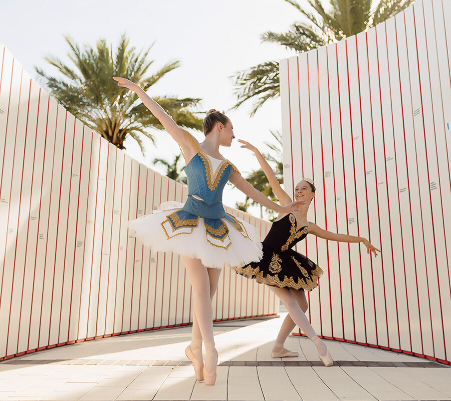 students from the dance major doing a ballet