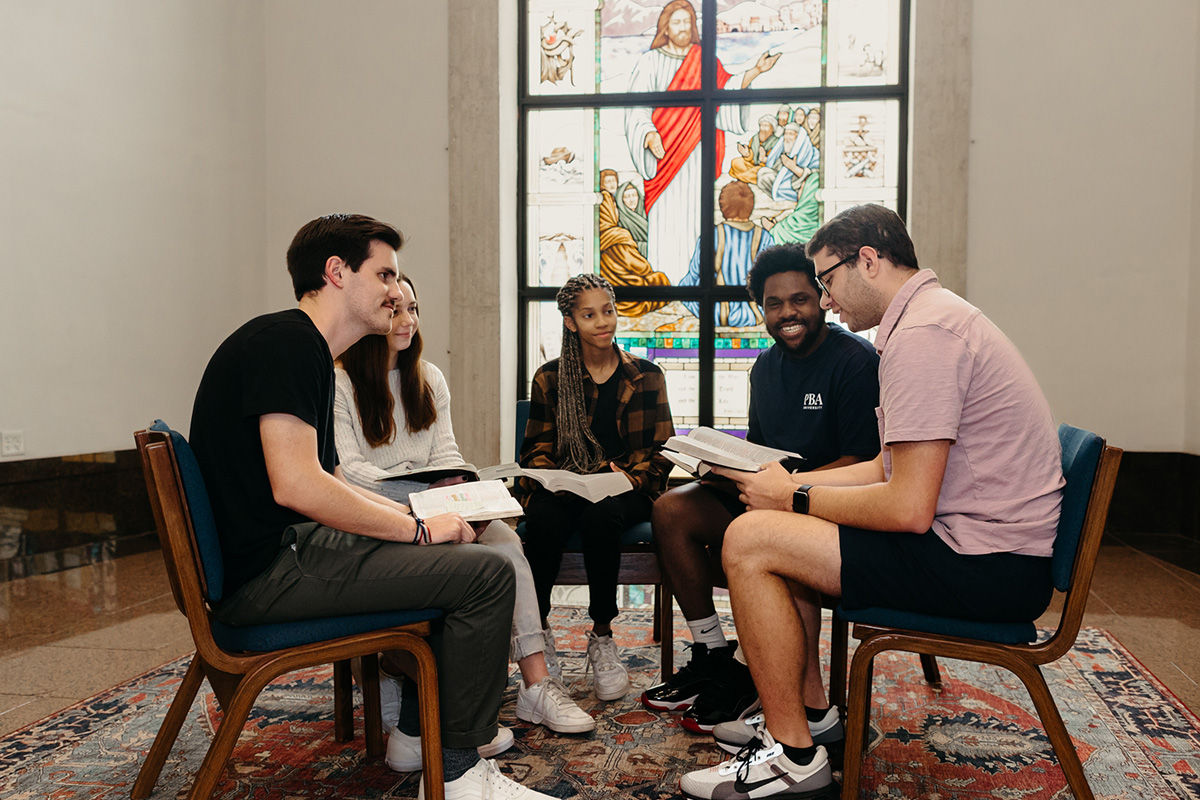 next generation and family ministries minor read the bible together.